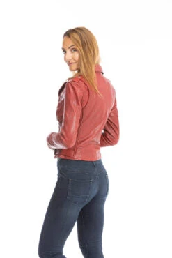 Blouson Cuir Femme Daytona Rouge " PAULA " -Maroquinerie cuirsguignard2024101849redchili1727 041122700 0959 28092023