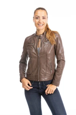 Blouson Cuir Femme Style Motard Bison " 102581 " -Maroquinerie cuirsguignard2024102581bison2412 034818800 1004 28092023