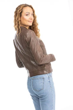 Blouson Cuir Femme Style Motard Bison " 102581 " -Maroquinerie cuirsguignard2024102581bison2887 059897900 1004 28092023