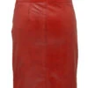 Jupe Cuir Femme Rouge "DORA"