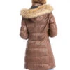 Doudoune Longue Femme Agneau Cognac " 101973 "