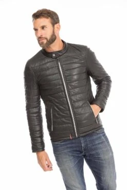 Oakwood Doudoune Cuir Homme Noir " 64027 " -Maroquinerie doudoune cuir homme oakwood noir 64027 13 066889900 1747 28092023