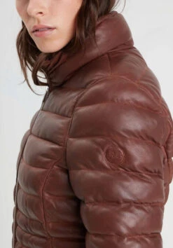 Doudoune Cuir Femme Cognac " 102034 " 12 Doudoune Cuir Femme Cognac " 102034 " -Maroquinerie doudounecuir102034cog 098693800 1751 14102022