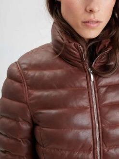 Doudoune Cuir Femme Cognac " 102034 " 10 Doudoune Cuir Femme Cognac " 102034 " -Maroquinerie doudounecuir102034cognac 091619300 1752 14102022