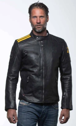 Blouson Cuir 24 H LE MANS Noir " DUFF 4 " -Maroquinerie duffblacka28i4598 006135700 1736 12022024 scaled