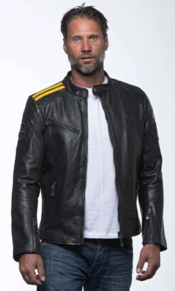 Blouson Cuir 24 H LE MANS Noir " DUFF 4 " -Maroquinerie duffblacka28i4611 046485000 1736 12022024 scaled