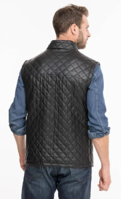 Gilet Sans Manches Noir "E08" -Maroquinerie e08noir10 046738600 1429 08102021