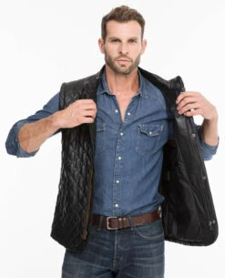 Gilet Sans Manches Noir "E08" -Maroquinerie e08noir13 003197900 1429 08102021