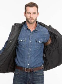 Gilet Sans Manches Noir "E08" -Maroquinerie e08noir15 070218200 1429 08102021