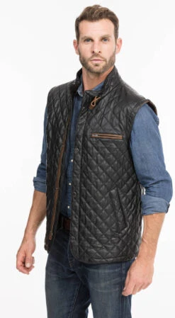 Gilet Sans Manches Noir "E08" -Maroquinerie e08noir3 038966900 1429 08102021