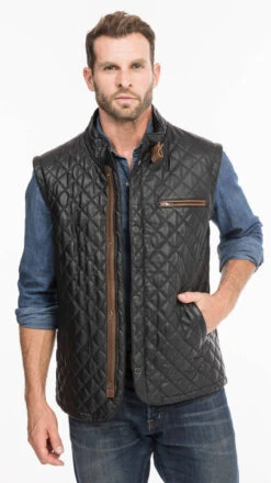 Gilet Sans Manches Noir "E08" -Maroquinerie e08noir5 092411500 1429 08102021