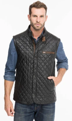 Gilet Sans Manches Noir "E08" -Maroquinerie e08noir6 040206600 1429 08102021