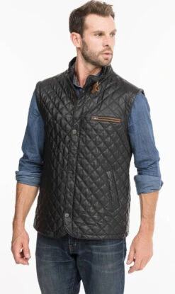 Gilet Sans Manches Noir "E08" -Maroquinerie e08noir7 084106100 1429 08102021