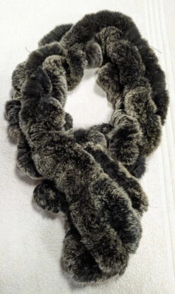 Echarpe Lapin Femme " ECHARPE " -Maroquinerie echarpelapinnoirblanc1 029284600 1540 27102023