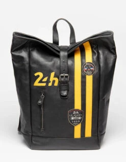 Sac à Dos Cuir 24 H Le Mans Noir " FERNANDO " -Maroquinerie fernandbackpackblacka28i8462 000267600 0956 22022024