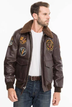 Blouson Pilote Vintage Ecussons Schott " LC FLIGHTVINT "