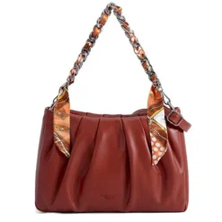 Fuchsia - Grand Sac Porté épaule Ruban Béatrice - Rouille