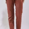 Pantalon Cuir Oakwood Femme Agneau Marron Clair " 63641 "