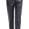 Pantalon Cuir Oakwood Femme Agneau Bleu Marine " 63641 "