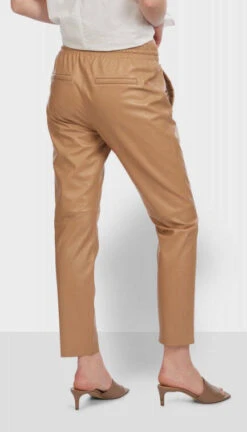 Pantalon Cuir Oakwood Femme Agneau Beige Fonce " 63641 "