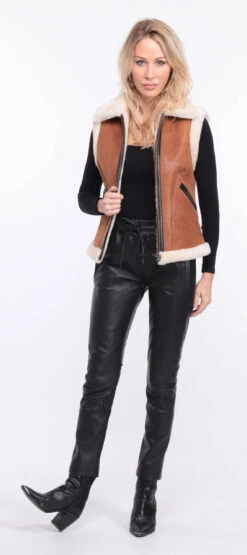 Gilet Sans Manches Whisky Mouton " ITALIE " 32 Gilet Sans Manches Whisky Mouton " ITALIE " -Maroquinerie gilet italo whisky 15 026588000 1408 01072023 scaled