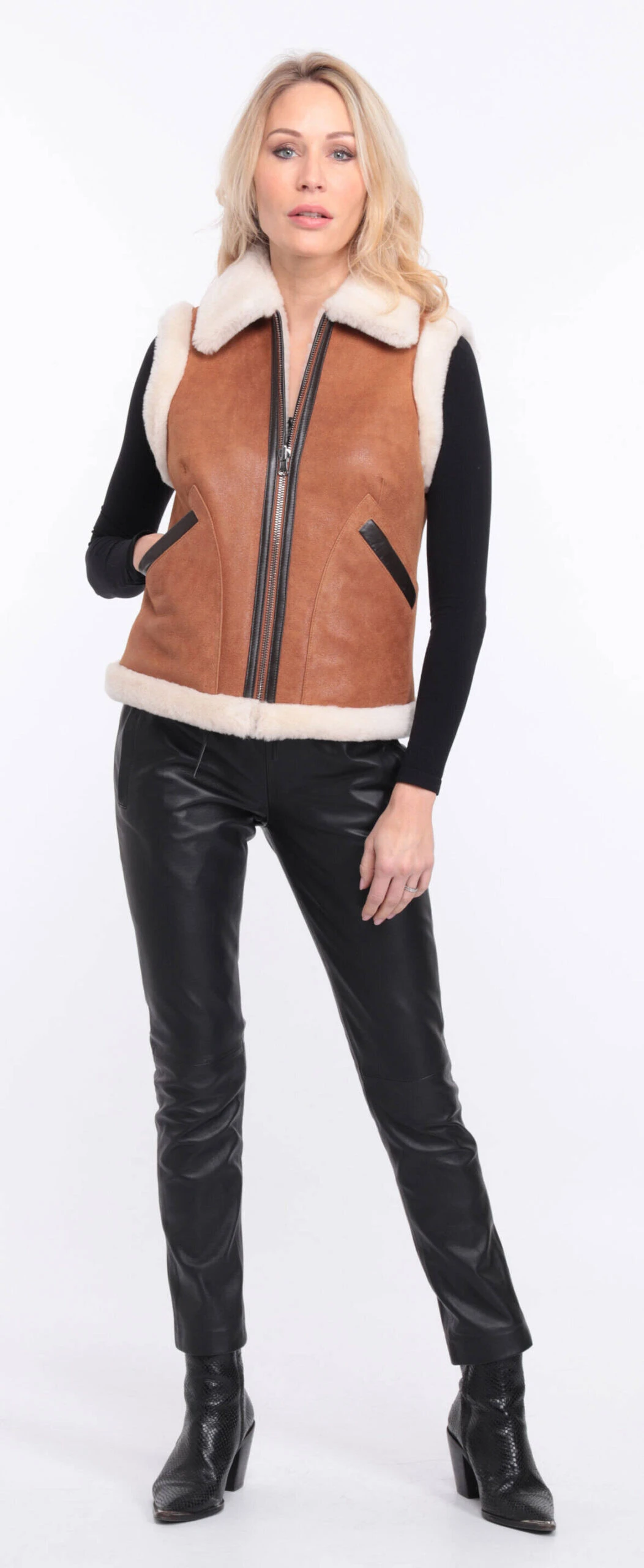 Gilet Sans Manches Whisky Mouton " ITALIE " 15 Gilet Sans Manches Whisky Mouton " ITALIE " – Image 15