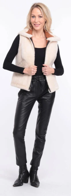 Gilet Sans Manches Whisky Mouton " ITALIE " 36 Gilet Sans Manches Whisky Mouton " ITALIE " -Maroquinerie gilet italo whisky 25 026925800 1408 01072023 scaled