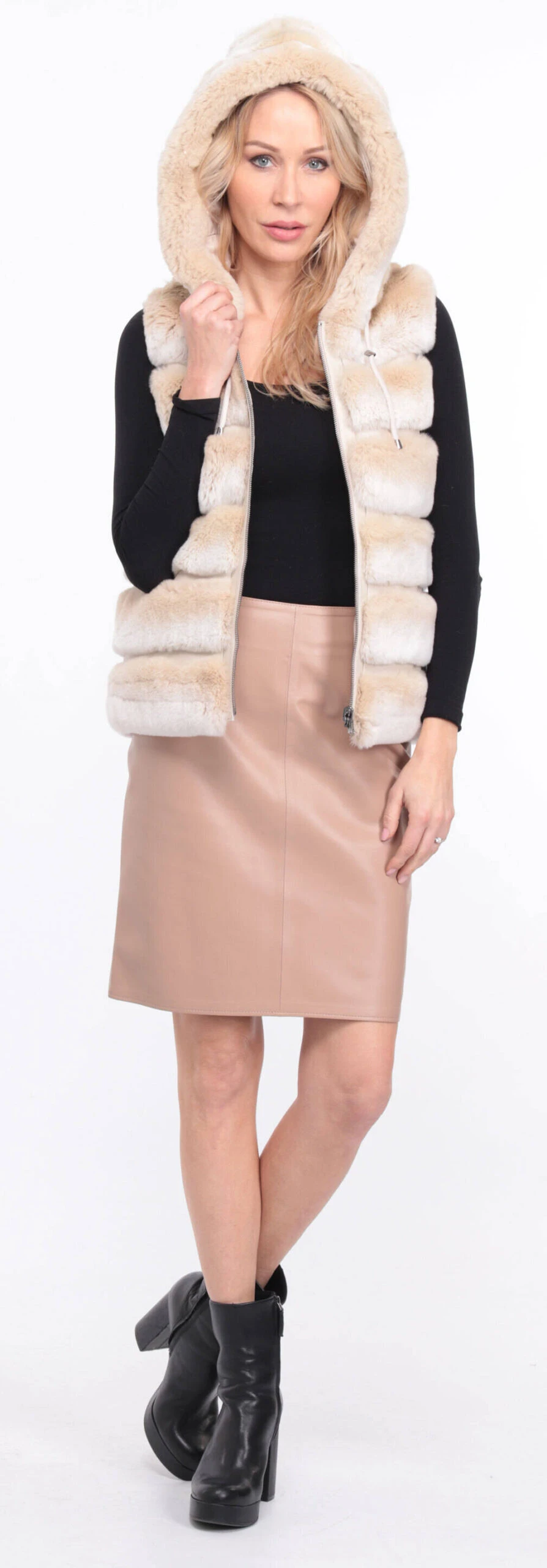 Gilet Reversible Lapin Beige " REXE " 8 Gilet Reversible Lapin Beige " REXE " – Image 8