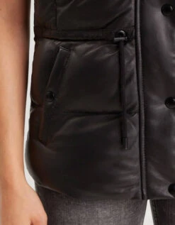Gilet Sans Manches Doudoune " 102378 " -Maroquinerie giletcuir102378noir5 078474800 1751 14102022