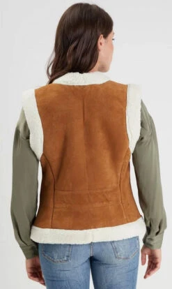 Gilet Sans Manches Femme Chèvre Velours " 102374 "