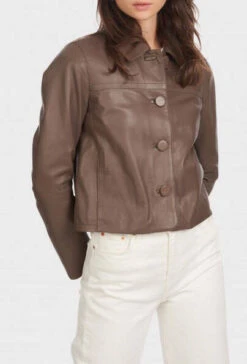 Oakwood Veste Courte En Cuir D'agneau Smoke " 64158 " 5 Oakwood Veste Courte En Cuir D'agneau Smoke " 64158 " -Maroquinerie graceref64158smokevestecourteencuirveritable3 023762600 1551 17032022