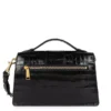 Lancaster - Grand Sac Travers Croco Ily Noir
