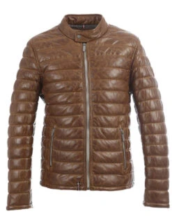 Oakwood Doudoune Cuir Homme Agneau Cafe " 64077 "