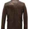 Veste Cuir Homme Marron Agneau Style Blazer Classique " JULIEN "