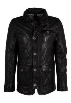 GIPSY Veste Cuir Homme Anthracite " KALISDO "