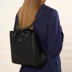 Lancaster – Sac à Dos En Cuir 2 En 1 Smooth -Maroquinerie lancaster sac a dos en cuir 2 en 1 smooth 5