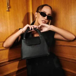 Lancaster – Sac à Main Carla Ginola – Noir -Maroquinerie lancaster sac a main carla ginola noir 1