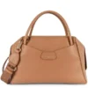Lancaster - Sac Bowling Cuir Dune Camel