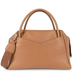 Lancaster - Sac Bowling Cuir Dune Camel -Maroquinerie lancaster sac bowling cuir dune camel 2