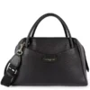 Lancaster - Sac Bowling Cuir Dune Noir