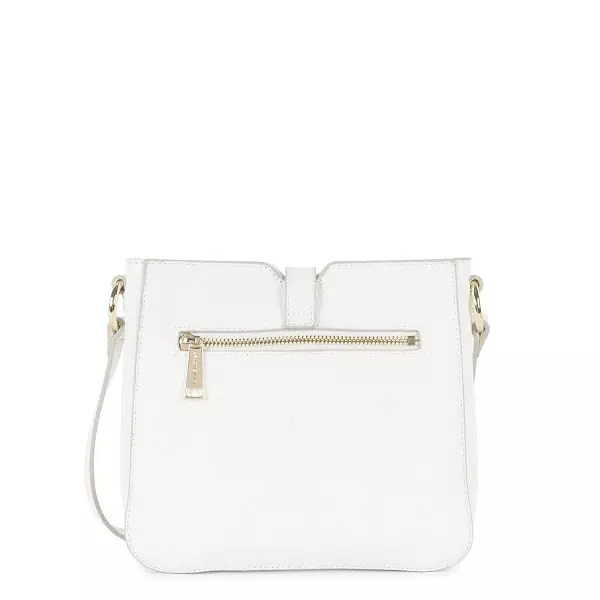 Lancaster - Sac Trotteur Foulonné Milano - Blanc 2 Lancaster - Sac Trotteur Foulonné Milano - Blanc – Image 2