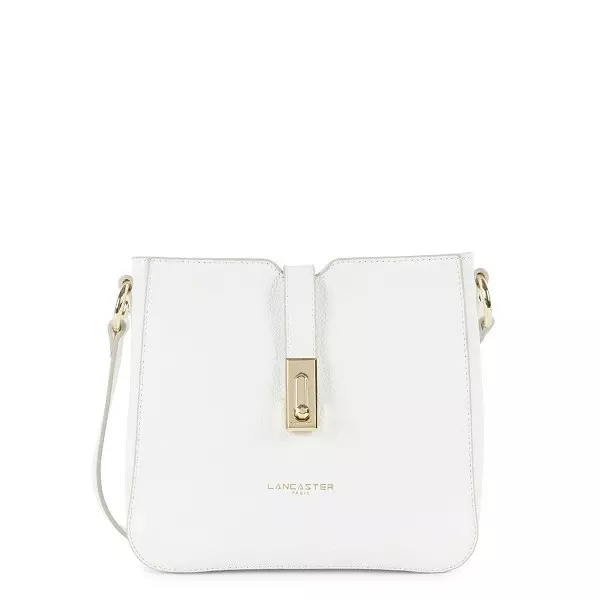 Lancaster - Sac Trotteur Foulonné Milano - Blanc 1 Lancaster - Sac Trotteur Foulonné Milano - Blanc