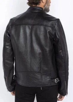 Schott Blouson Cuir Motard Vachette Noir " LC940D "