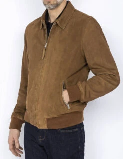 Schott Blouson Cuir Chèvre Velours " LC YALESS " -Maroquinerie lcyaless rust p2 rglmvg5y 075845700 1841 20022023