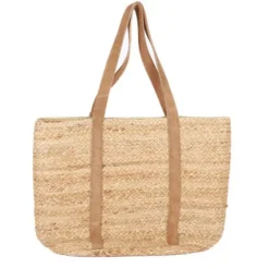 Les Tropéziennes - Grand Panier Cabas Jute Tan 5 Les Tropéziennes - Grand Panier Cabas Jute Tan -Maroquinerie les tropeziennes sac cabas en jute tan 2