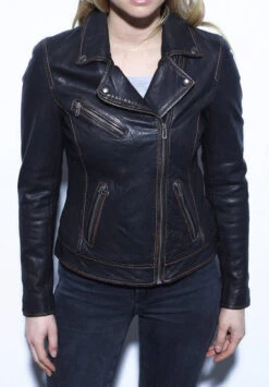 Blouson Cuir Femme Biker Noir " 101968 " 7 Blouson Cuir Femme Biker Noir " 101968 " -Maroquinerie louaneperfectocuirfemme3 068127200 1532 29102021