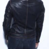Blouson Cuir Femme Biker Noir " 101968 "