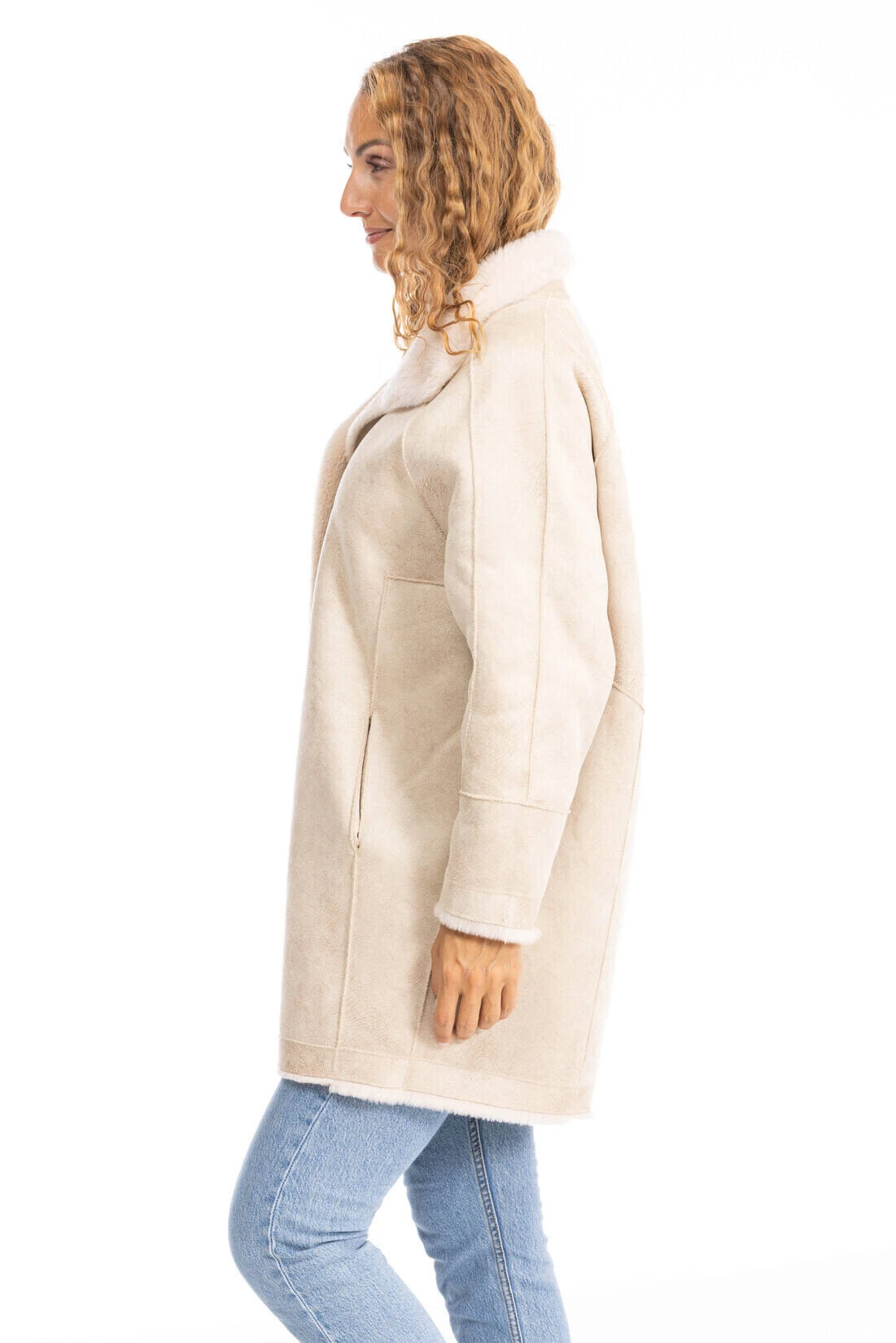 Oakwood Manteau En Laine Réversible Café " 64544 " 5 Oakwood Manteau En Laine Réversible Café " 64544 " – Image 5