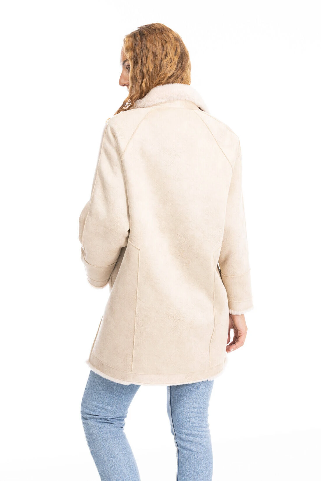 Oakwood Manteau En Laine Réversible Café " 64544 " 3 Oakwood Manteau En Laine Réversible Café " 64544 " – Image 3