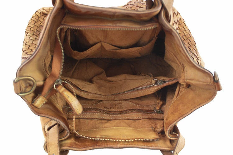 Sac Cuir Femme Cognac " SVEVA " 4 Sac Cuir Femme Cognac " SVEVA " – Image 4